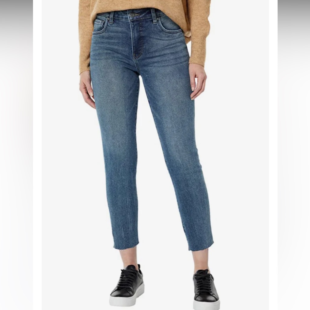 Nwt Kut From The Kloth High Rise Reese Fab Ab Ankle Straight Jeans